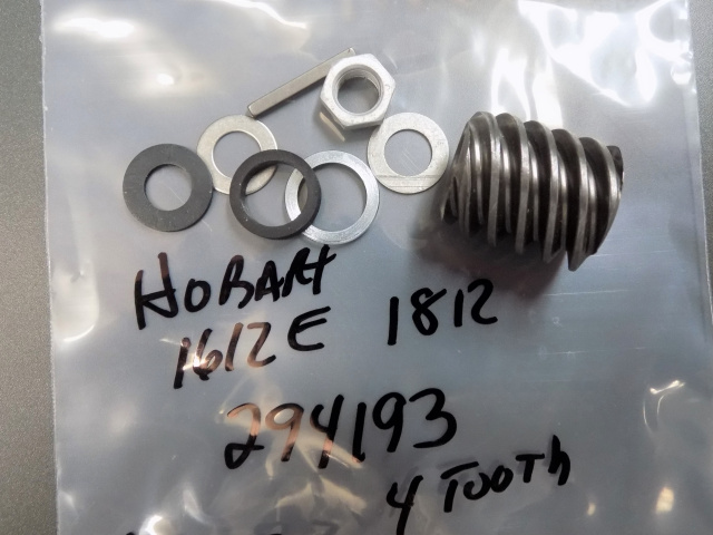 Hobart 1612E-1812 4 Tooth Motor Worm Gear 00-294193 New